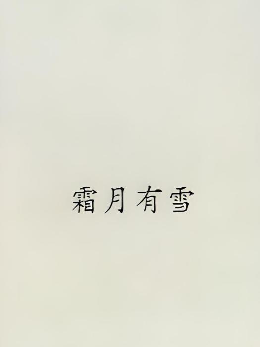 霜月有雪 霜月有雪