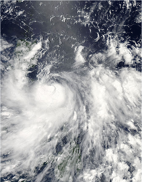 颱風康森衛星雲圖