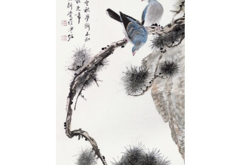 古松雙鵲 古松雙鵲