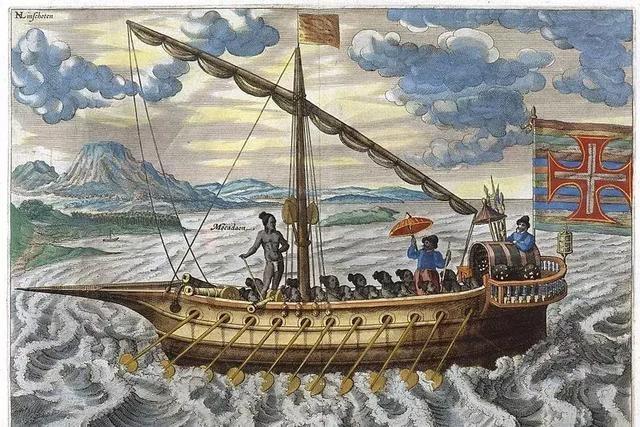小型槳帆船在圍攻戰期間 為第烏運送了幾波援軍