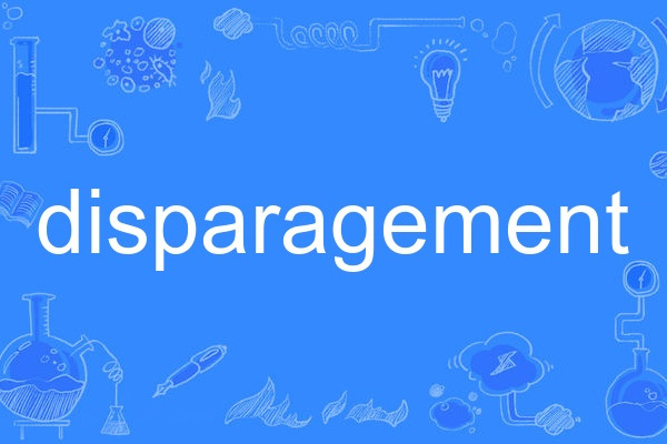 disparagement disparagement