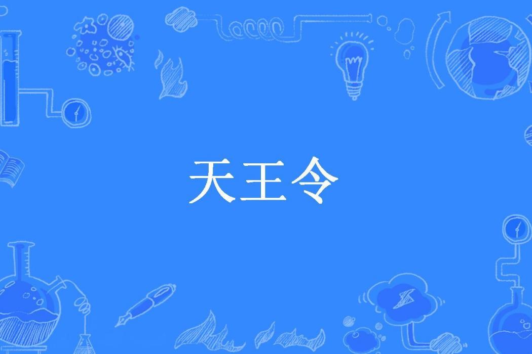 天王令(一粒塵埃所著小說) 天王令(一粒塵埃所著小說)