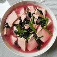 莧菜豆腐湯 莧菜豆腐湯