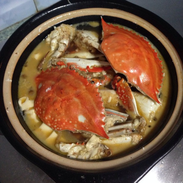 螃蟹煲老豆腐