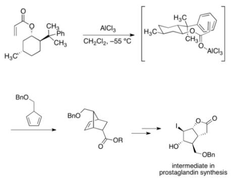 手性助劑(-)-8-苯基薄荷醇來合成前列腺素