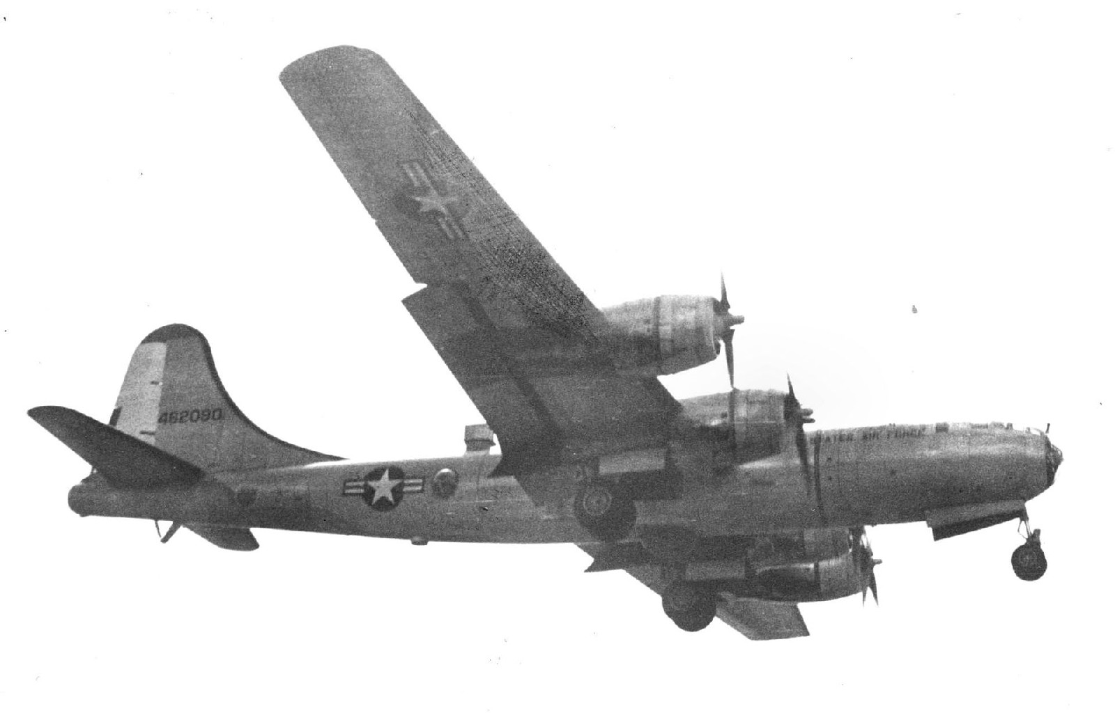 1954年，53D天氣偵察中隊的WB-29A