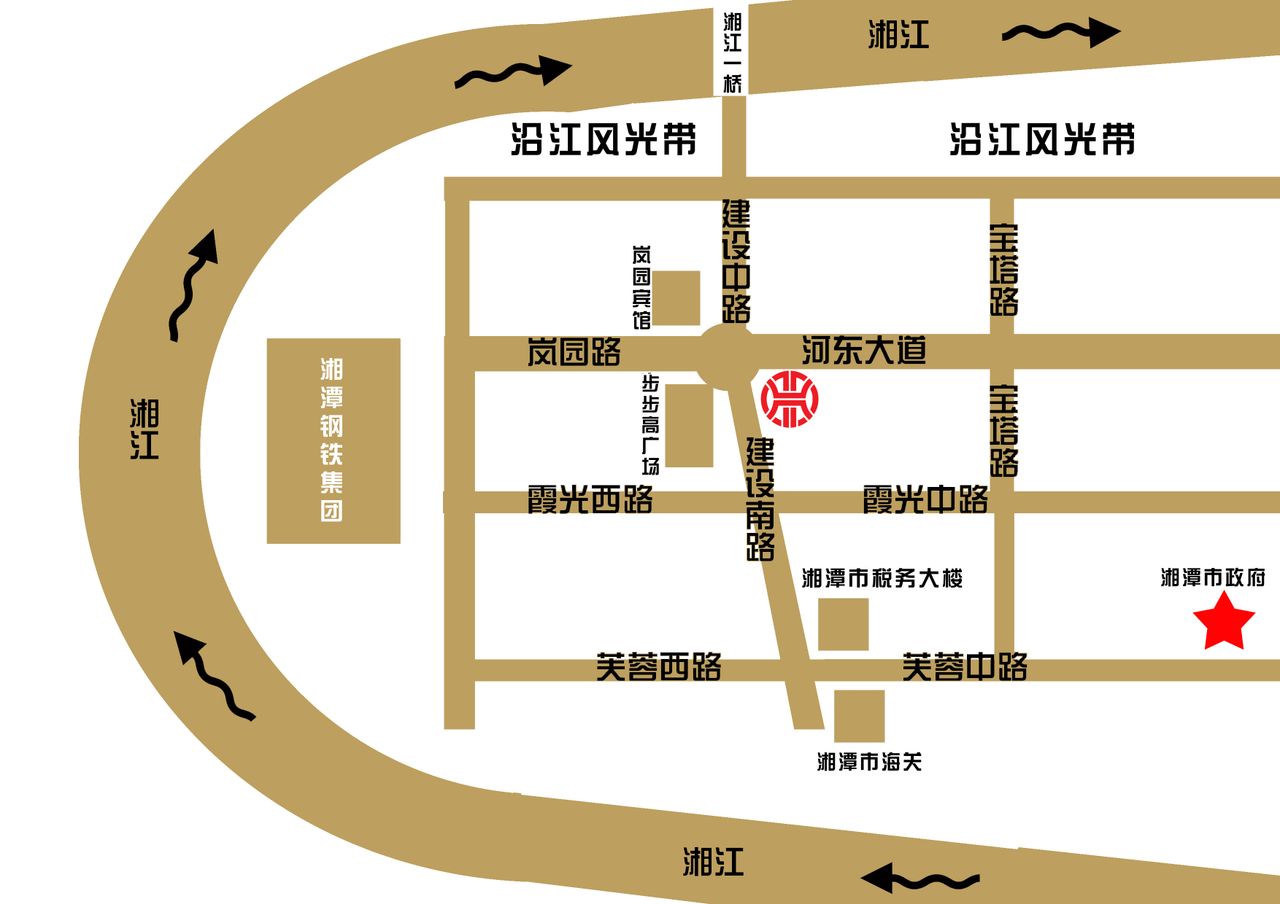 湘潭華天大酒店地圖