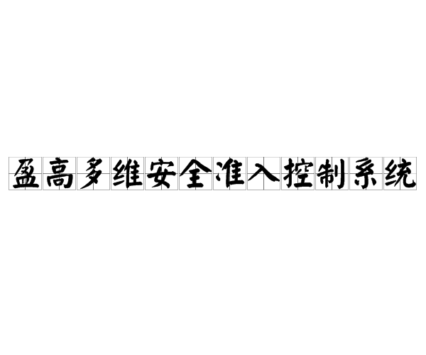 盈高多維安全準入控制系統