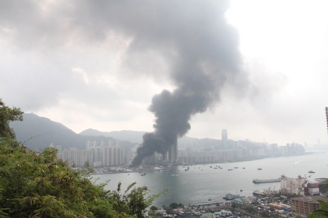 香港維多利亞港大火事故