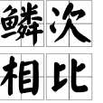 鱗次相比 鱗次相比
