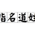 指名道姓 指名道姓