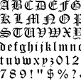 哥德式字型(哥特體) 哥德式字型(哥特體)