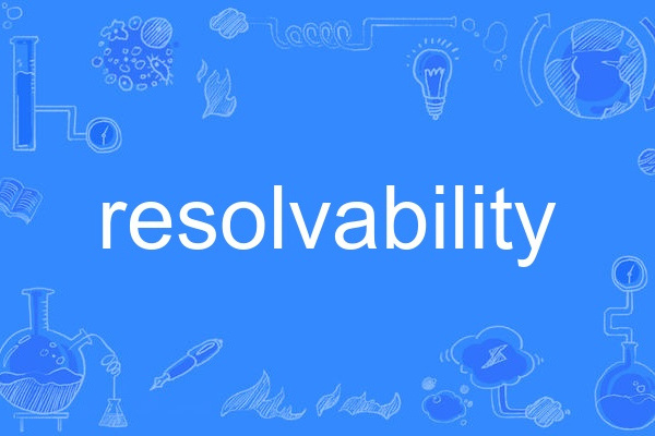 resolvability resolvability