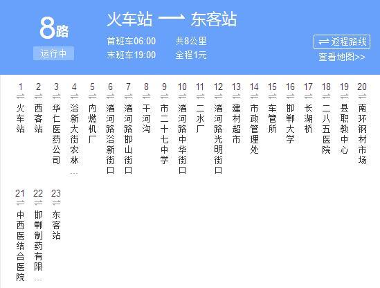邯鄲公交8路 邯鄲公交8路
