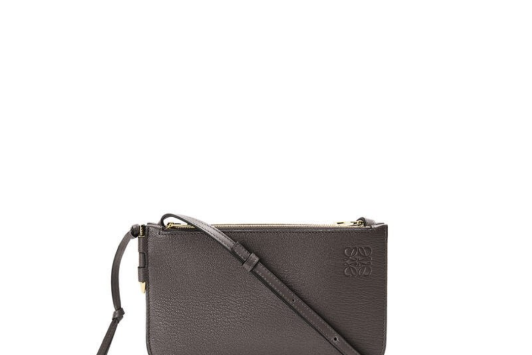 Gate double zip pouch in goatskin Gate double zip pouch in goatskin