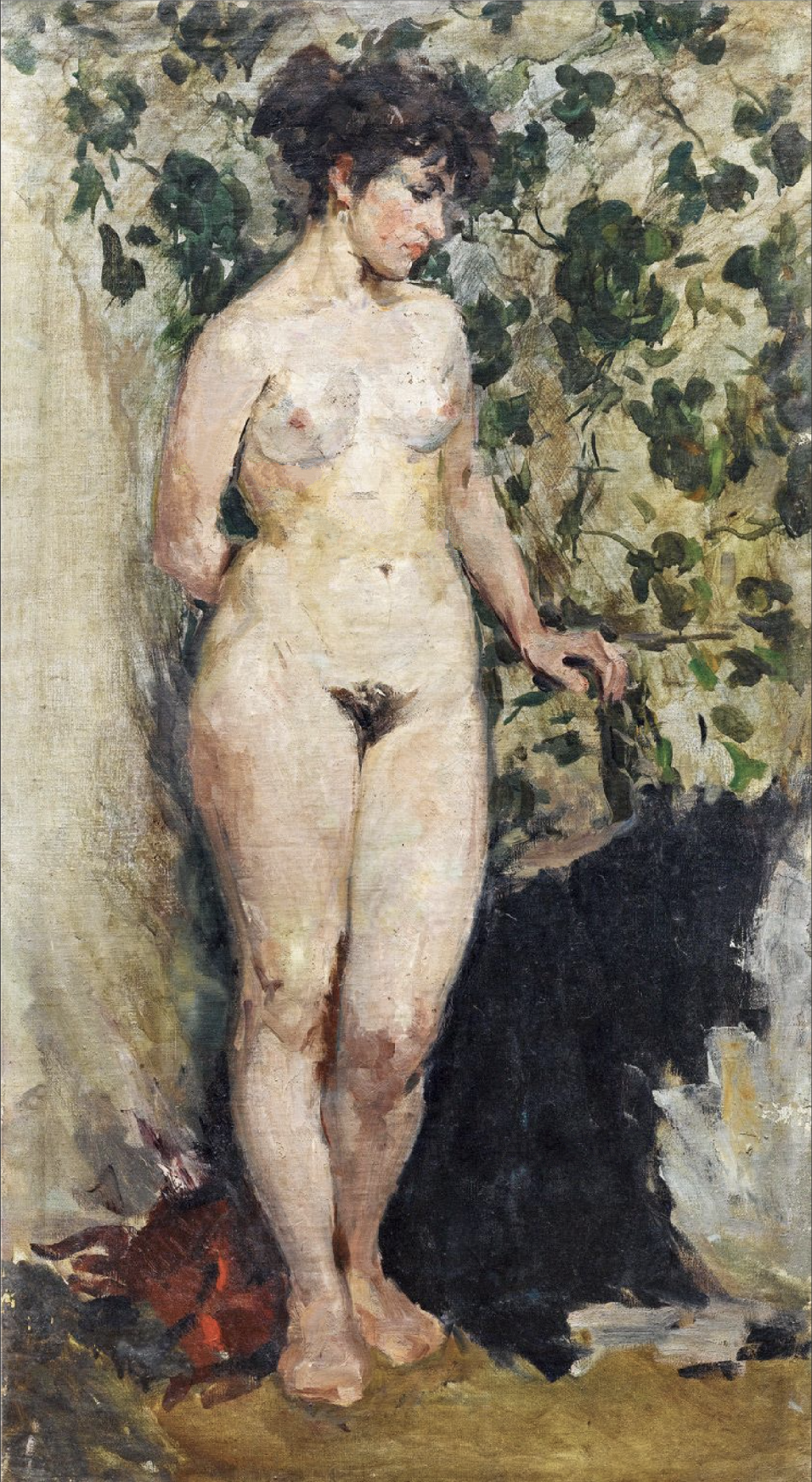 《站姿女人體》（1959）（雙面畫）