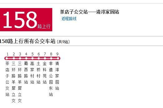 成都公交158路 成都公交158路