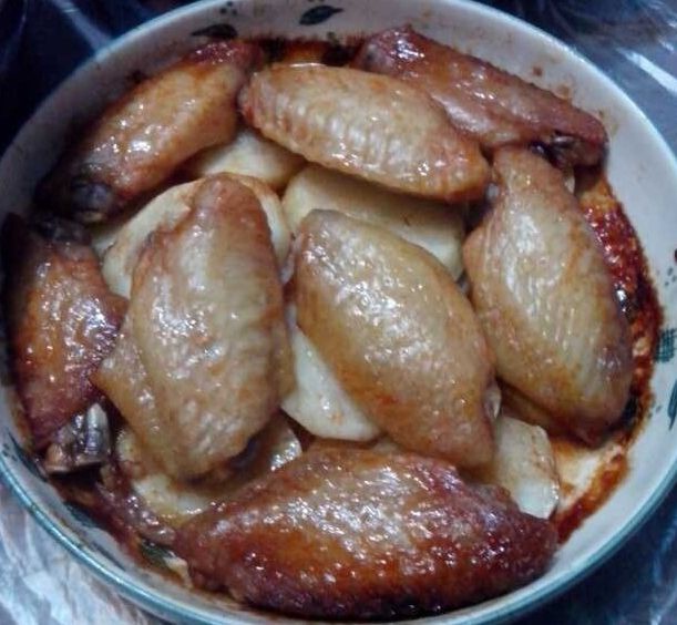 雞翅烤土豆片