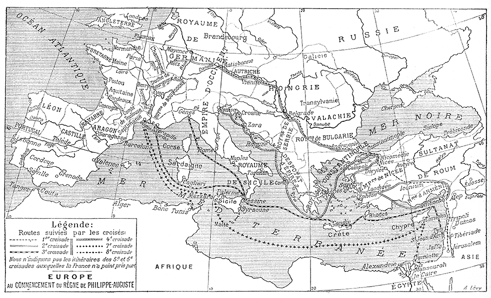 十字軍東征地圖