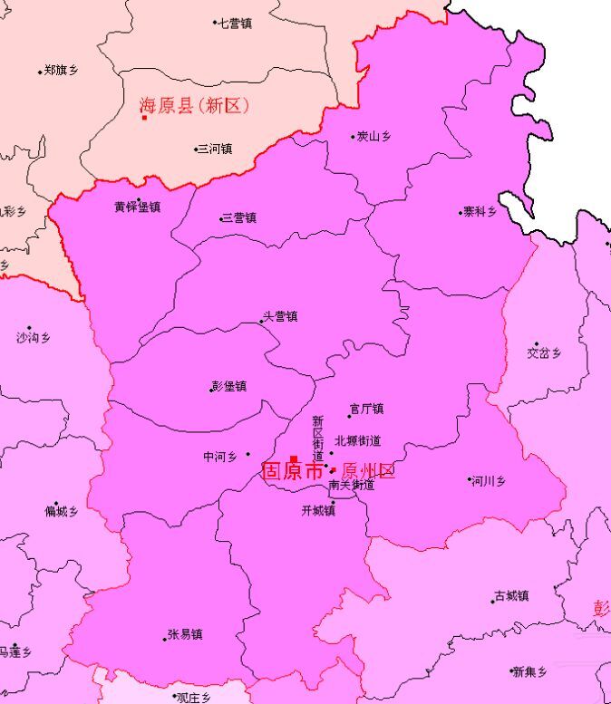 原州區行政區劃圖