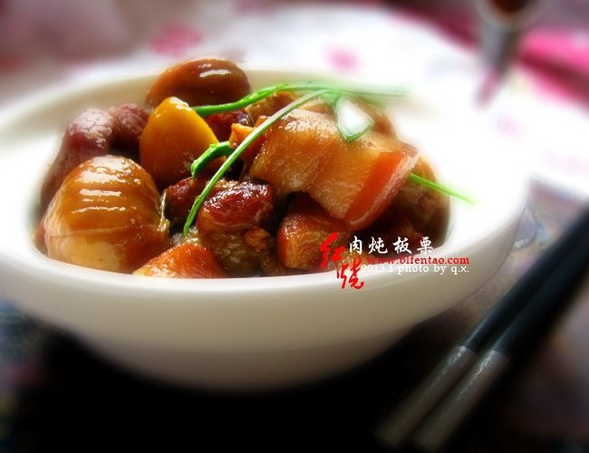 紅燒肉燉板栗 紅燒肉燉板栗