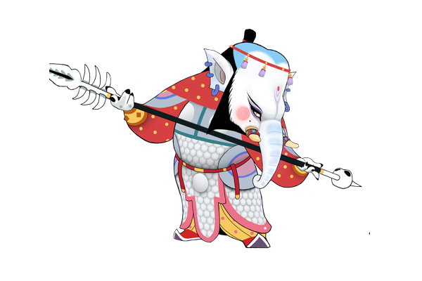白象王(《鬧鬧天宮》坦克/近戰類英雄角色) 白象王(《鬧鬧天宮》坦克/近戰類英雄角色)