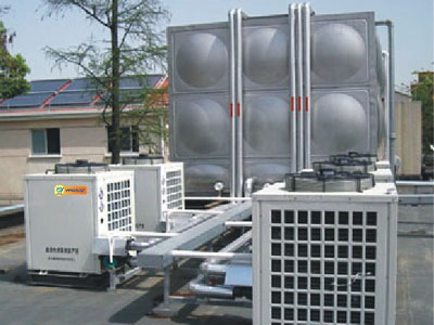空氣能熱水器套用到工廠