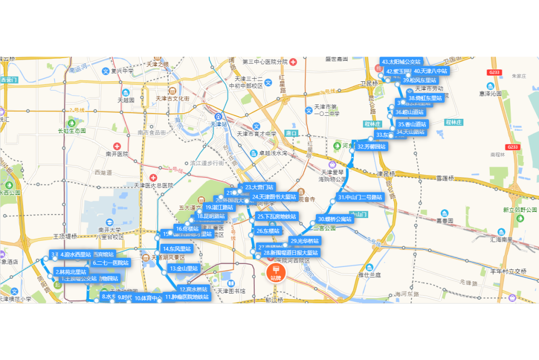 天津公交685路 天津公交685路