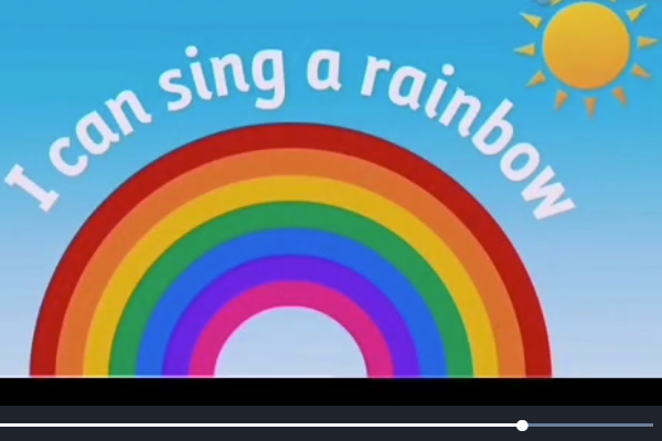 I can see the rainbow. I can see the rainbow.