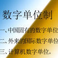 數字單位制 數字單位制