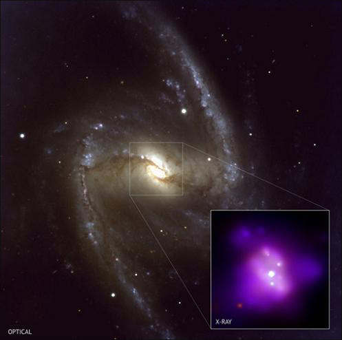 NGC1365 天爐座的一個旋棒星系