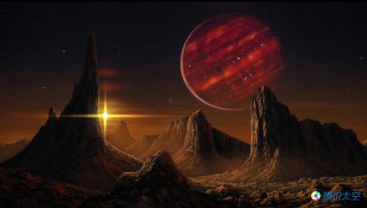 褐矮星的行星想像圖