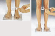 MK中筒襪測量：踝部+小腿