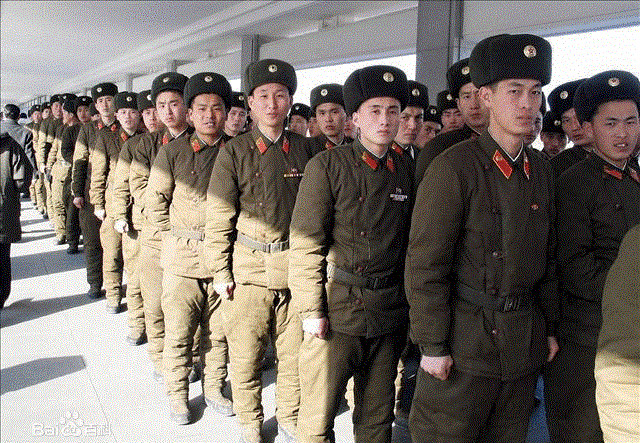 朝鮮人民軍士兵冬裝