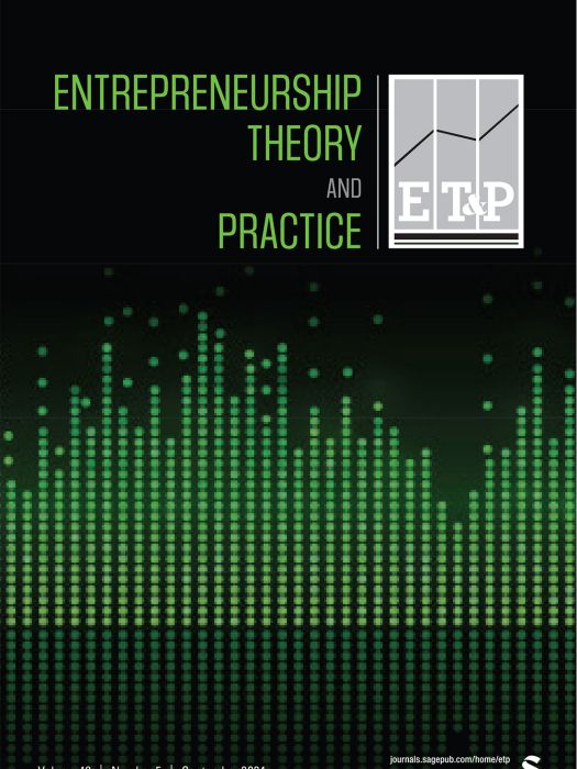 Entrepreneurship Theory and Practice Entrepreneurship Theory and Practice