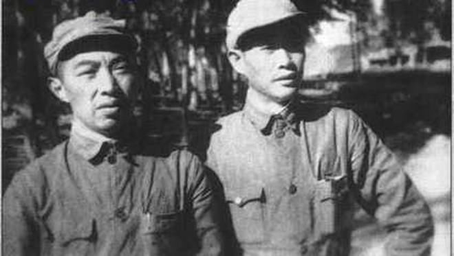 張祖諒(右)與王新亭在山西太谷