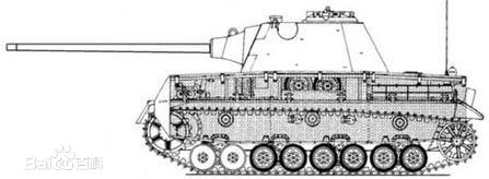 四號中型坦克原型車設計圖