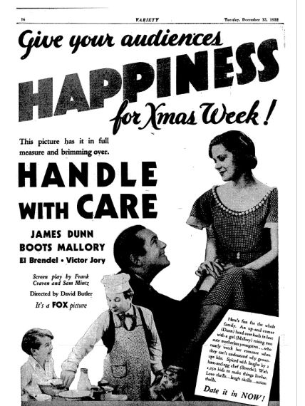 Handle with Care(大衛·巴特勒執導的美國喜劇犯罪片)