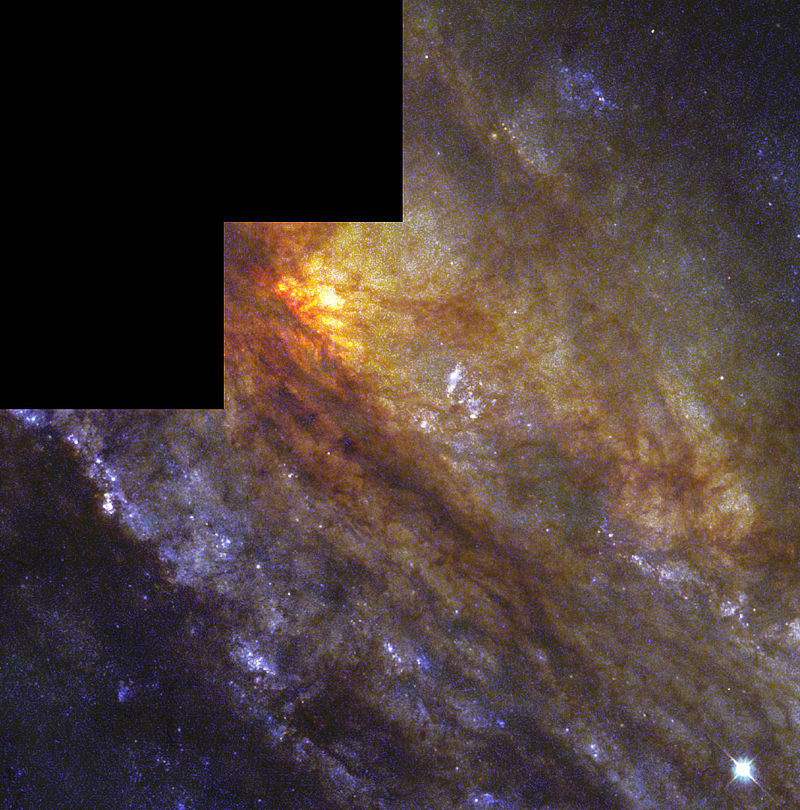 哈伯太空望遠鏡（HST）特寫的NGC 253。