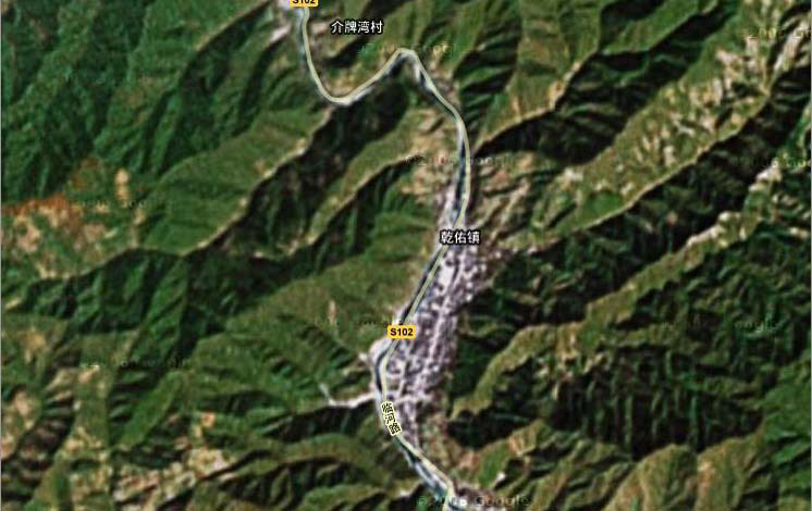 陝西省商洛市柞水縣衛星地圖