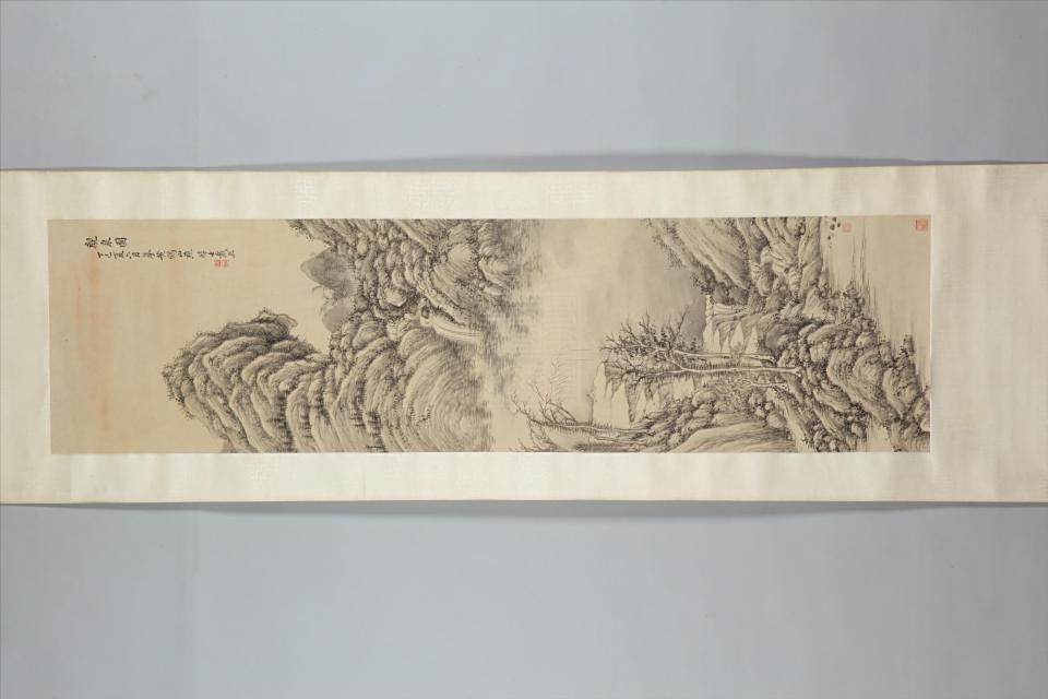 觀泉圖(清代戴熙創作的紙本畫) 觀泉圖(清代戴熙創作的紙本畫)