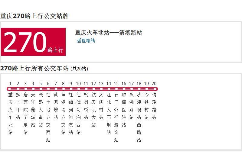 重慶公交270路 重慶公交270路