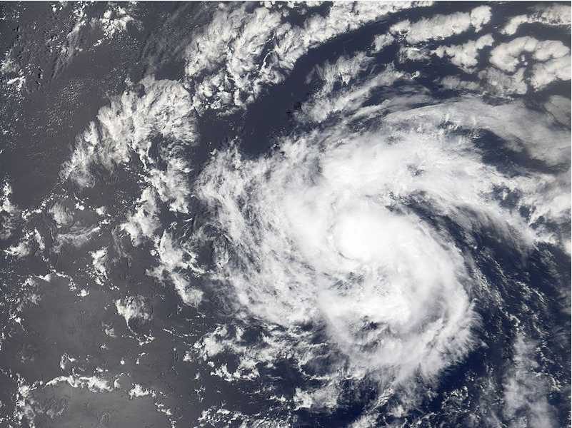 熱帶風暴（黛比）衛星雲圖