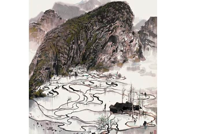 山間水田