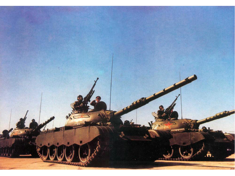79式中型坦克參加國慶閱兵