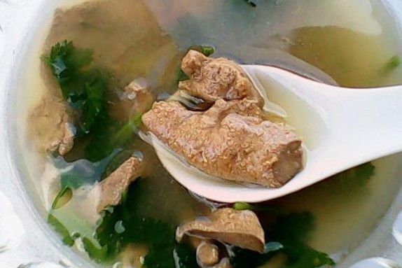 香菜豬肝湯 香菜豬肝湯