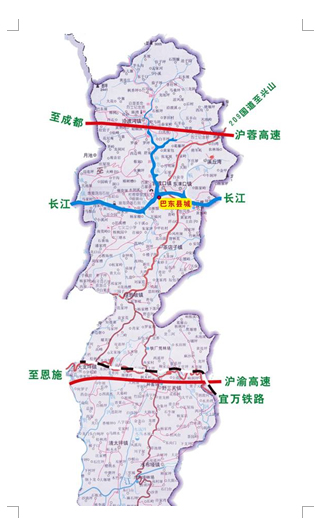 巴東交通圖