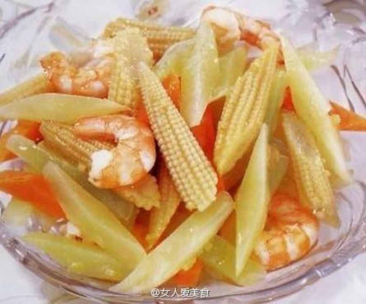 明蝦玉米筍