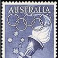 1956年墨爾本奧運會火炬郵票