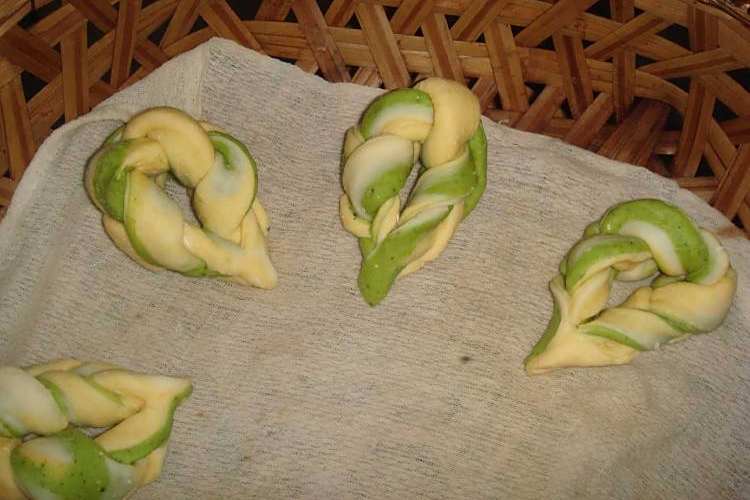 三色辮子包 三色辮子包